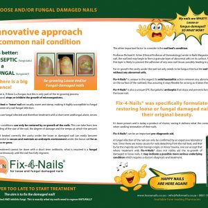 Fix4nails antifungal brochure